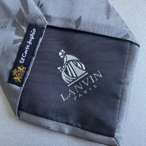 Corbata de seda Lanvin Vintage 