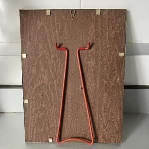 Marco de alpaca vintage 24 x 18 cm. Trasera