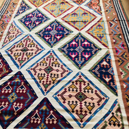 Alfombra de lana afgana hecha a mano 300x200 cm