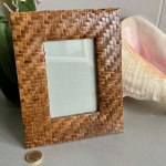 Marco de fotos vintage en Ratán