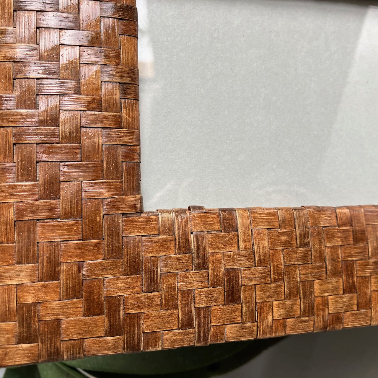 Marco de fotos vintage en Ratán