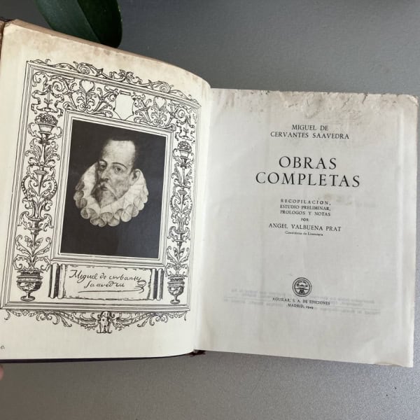 Obras Completas de Cervantes - Aguilar, 1949