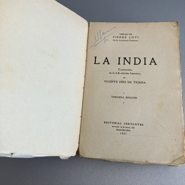 La India, Pierre Loti | Cervantes, Barcelona 1931