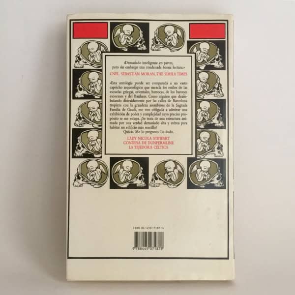 Contraportada Historias sobre todo inverosímiles — Alasdair Gray | Minotauro 1995 Primera Edición | Cuentos fantásticos | Ilustrado autor