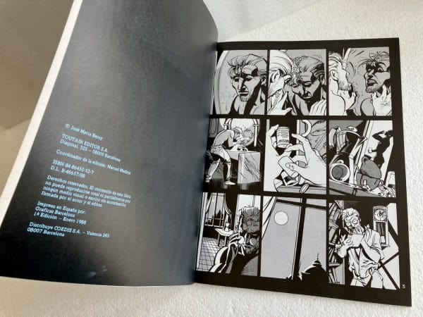 Primera Edición cómic La enfermedad del sueño | José María Beroy | Toutain Editor 1988