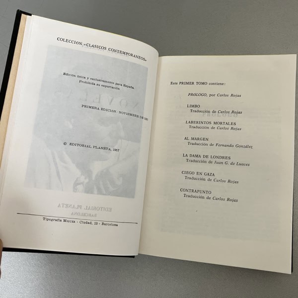 Aldous Huxley Novelas, Tomo I, Planeta 1967