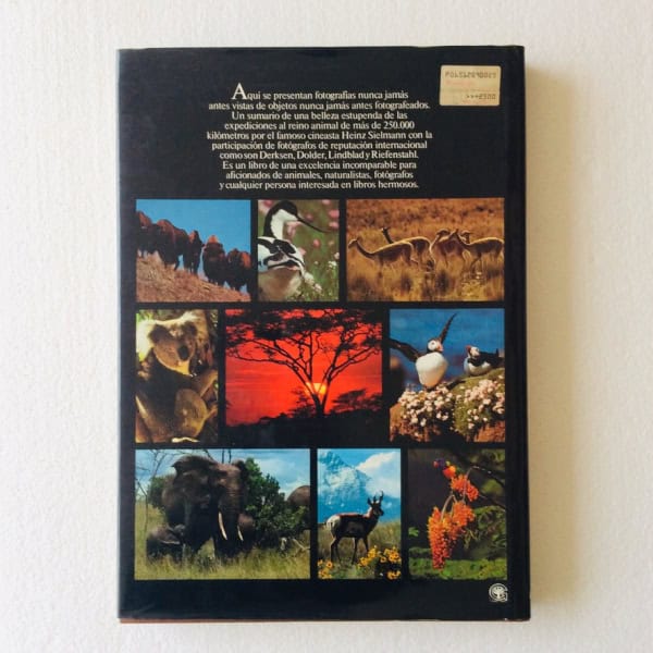 Contraportada Expediciones Al Reino Animal - Heinz Sielmann -Grolier, 1981