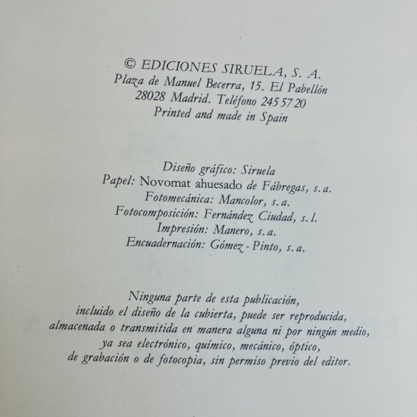 Primera Edición | Biblioteca Sumergida