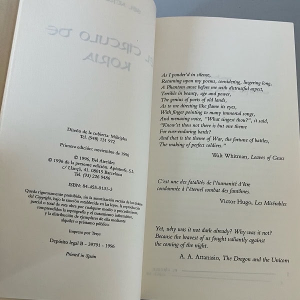 Libro de Fantasía Bel Atreides