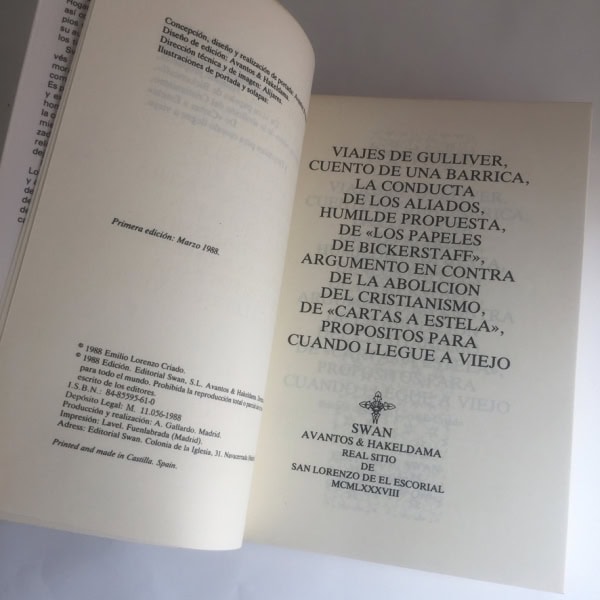 El compás de oro: Jonathan Swift - Swan ,1988