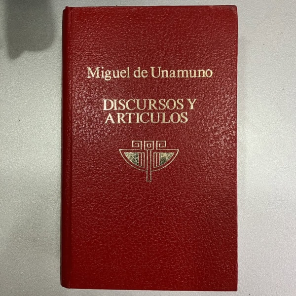Obras Completas IX Discursos y artículos de Unamuno | Escelicer 1966 Primera Edición | García Blanco | Símil piel | Libro antiguo
