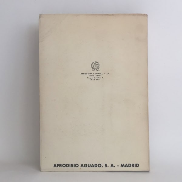 Contraportada Las palabras quedan, César González Ruano | Afrodisio Aguado 1957 Primera Edición | Periodismo literario