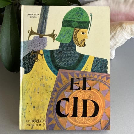 El Cid — María Luisa Gefaell | Noguer 1965 | Ilustrado László Gál | Libro infantil antiguo gran formato