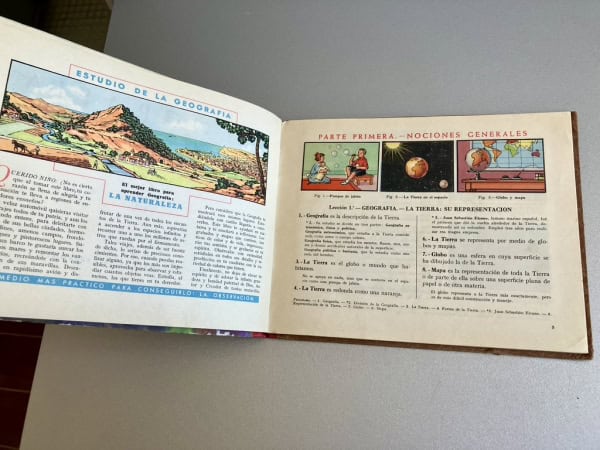 Geografía Primer Grado, Edelvives — Editorial Luis Vives, Zaragoza, 1960 - Libro escolar ilustrado