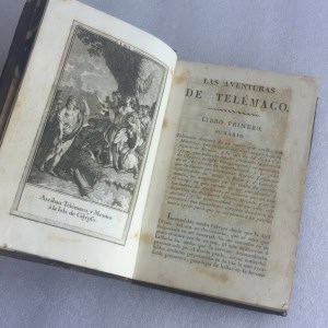 Las aventuras de Telémaco, de Fénelon - 1827 | Plena piel | 23 láminas grabadas