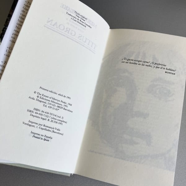 Titus Groan - Mervyn Peake | Minotauro, 1991 - Imagen 4
