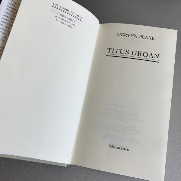 Trilogía Gormenghast Tomo 1 Primera Edición -Minotauro