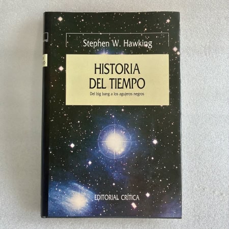 Historia del tiempo -Stephen Hawking | Editorial Crítica 1989 | Serie Mayor | Carl Sagan | Libro de Física